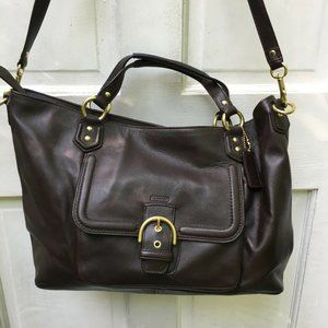 Coach Campbell Shoulder Bag Purse Brown Hobo Carry